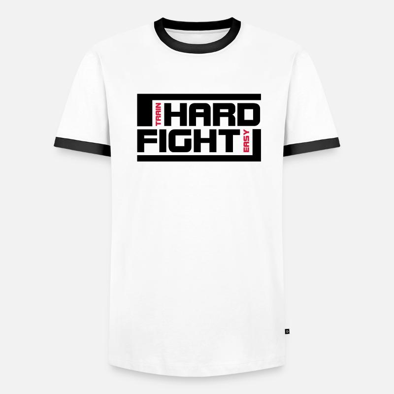 dur combat T-shirt contrasté Homme