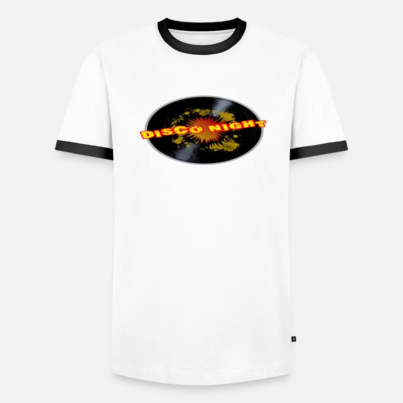 Disco Night explose Long Playing Record T-shirt contrasté Homme