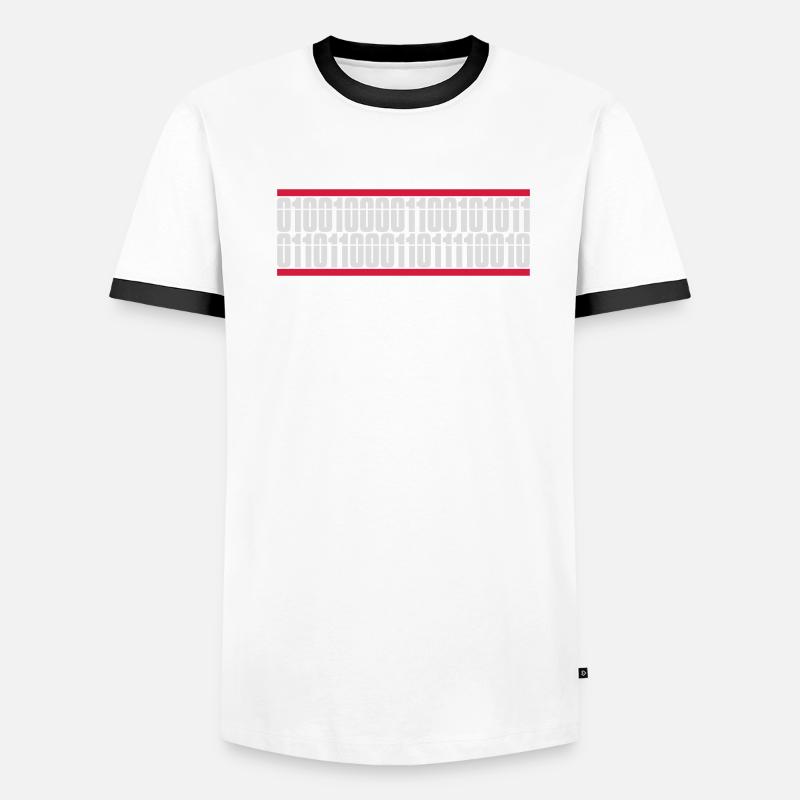 Binary Code Program Language Men's Ringer Shirt