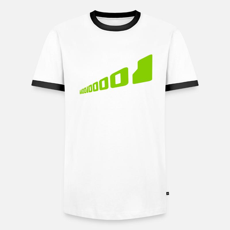 Langage de programme de code binaire T-shirt contrasté Homme