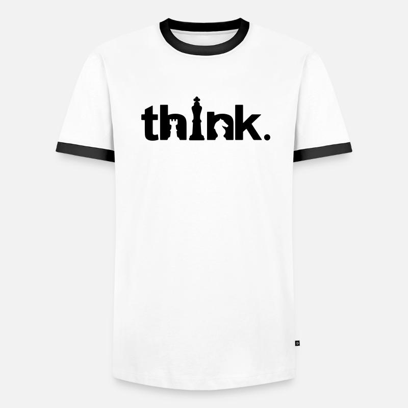 DENKEN Männer Kontrast-T-Shirt