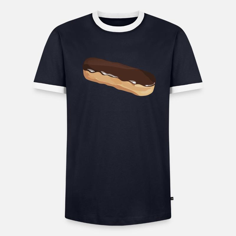 eclair_chocolat Männer Kontrast-T-Shirt