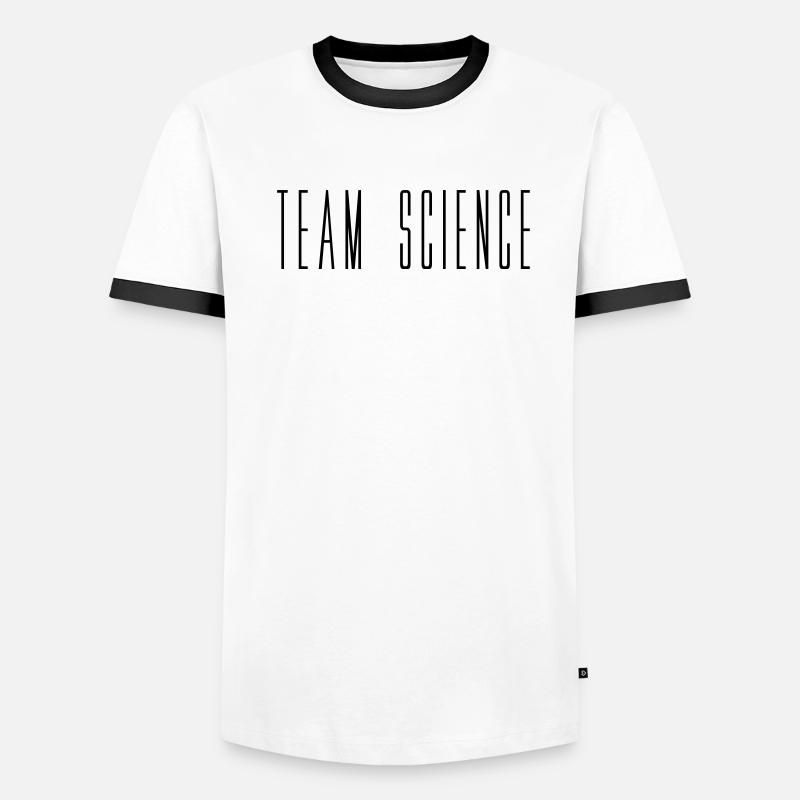 Science d'équipe mise en miroir T-shirt contrasté Homme