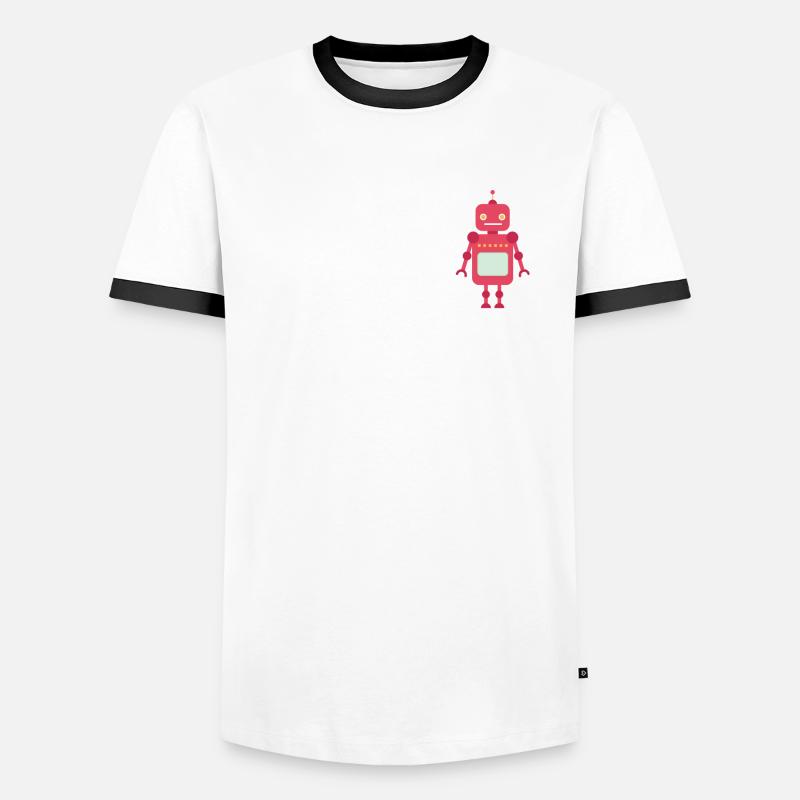 Human Robot Android Feels Human Men's Ringer Shirt