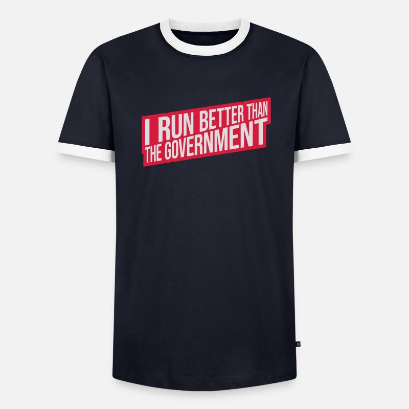run better than government Men's Ringer Shirt