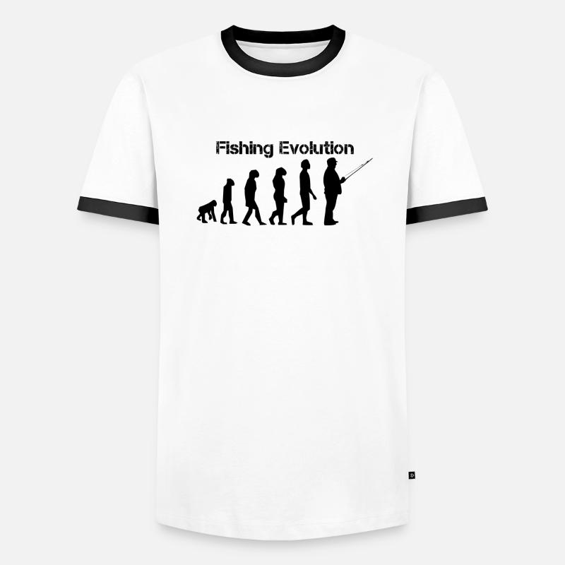 Fishing Evolution Männer Kontrast-T-Shirt