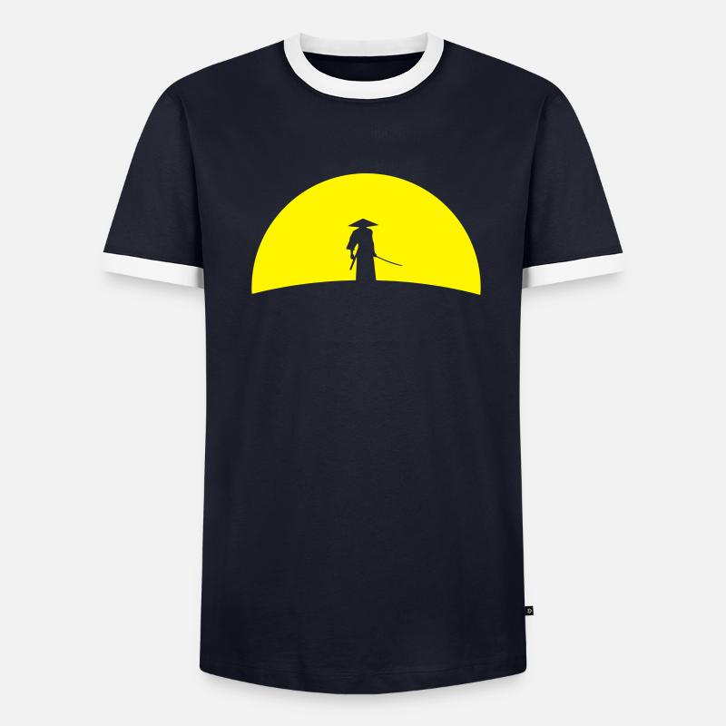 Samurai Männer Kontrast-T-Shirt