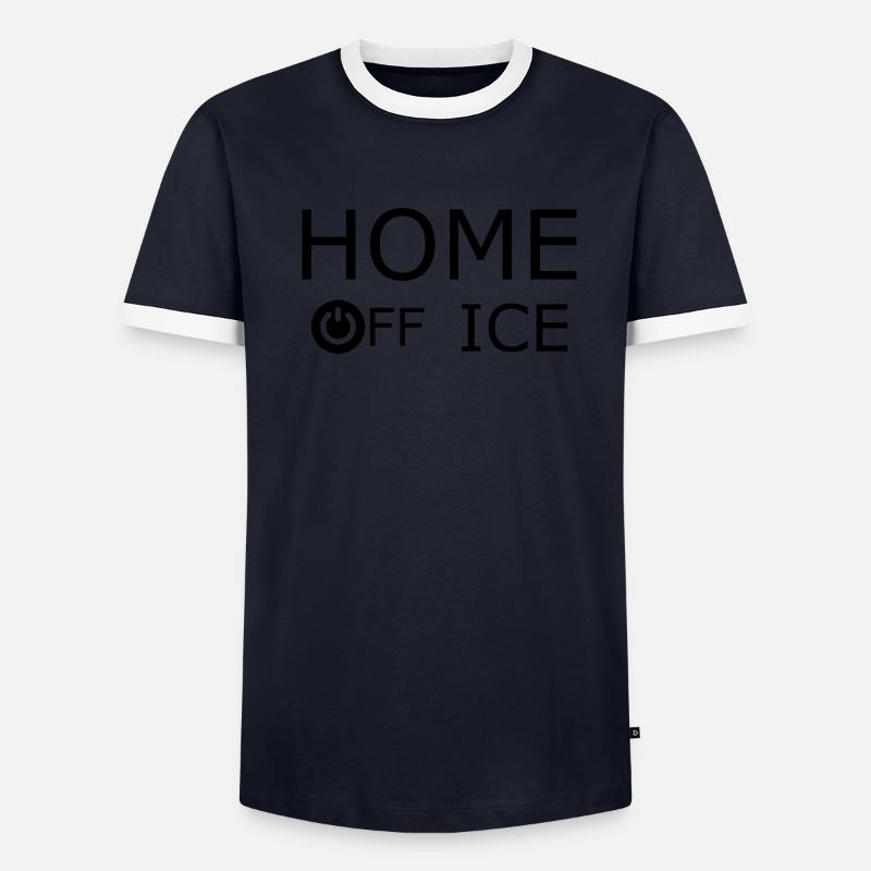 Home Office Work Männer Kontrast-T-Shirt