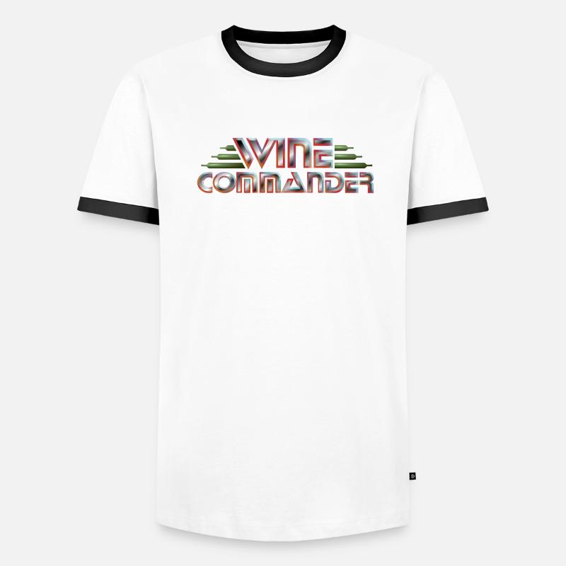 WINE COMMANDER T-shirt contrasté Homme