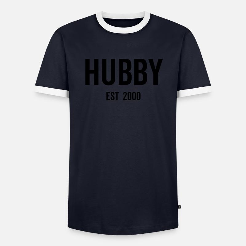 Hubby Est 2000 T-shirt contrasté Homme