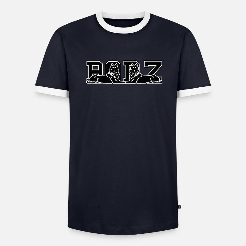 2BORZ Männer Kontrast-T-Shirt