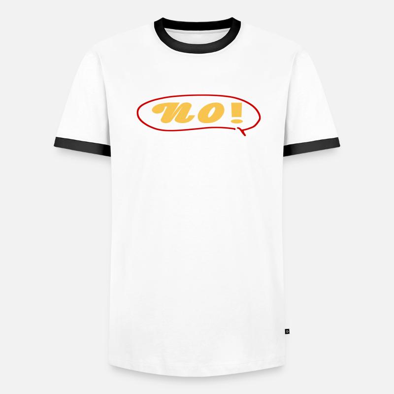 Non avec bulle de dialogue T-shirt contrasté Homme