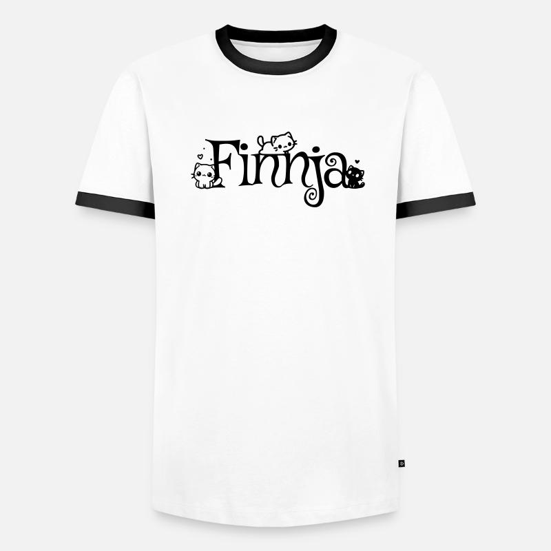 Finnja Name First Name Kitten Name Men's Ringer Shirt