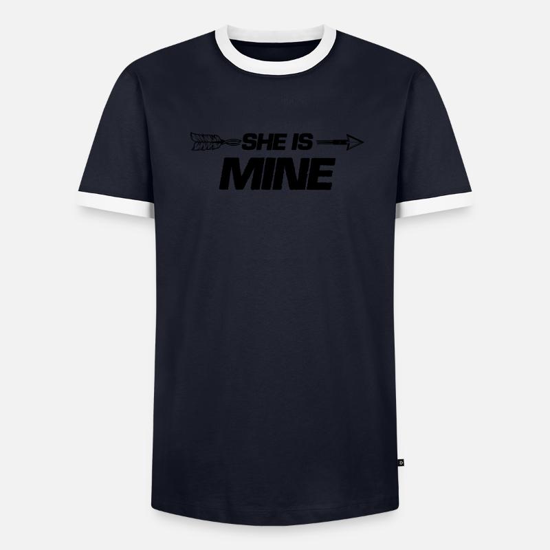 she is mine Men's Ringer Shirt