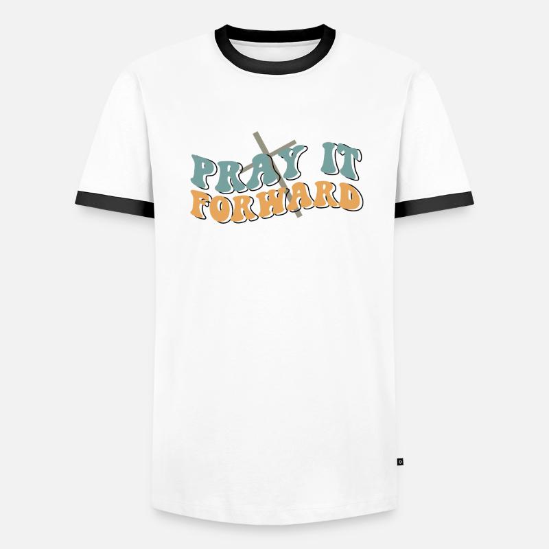 pray it forward Men's Ringer Shirt