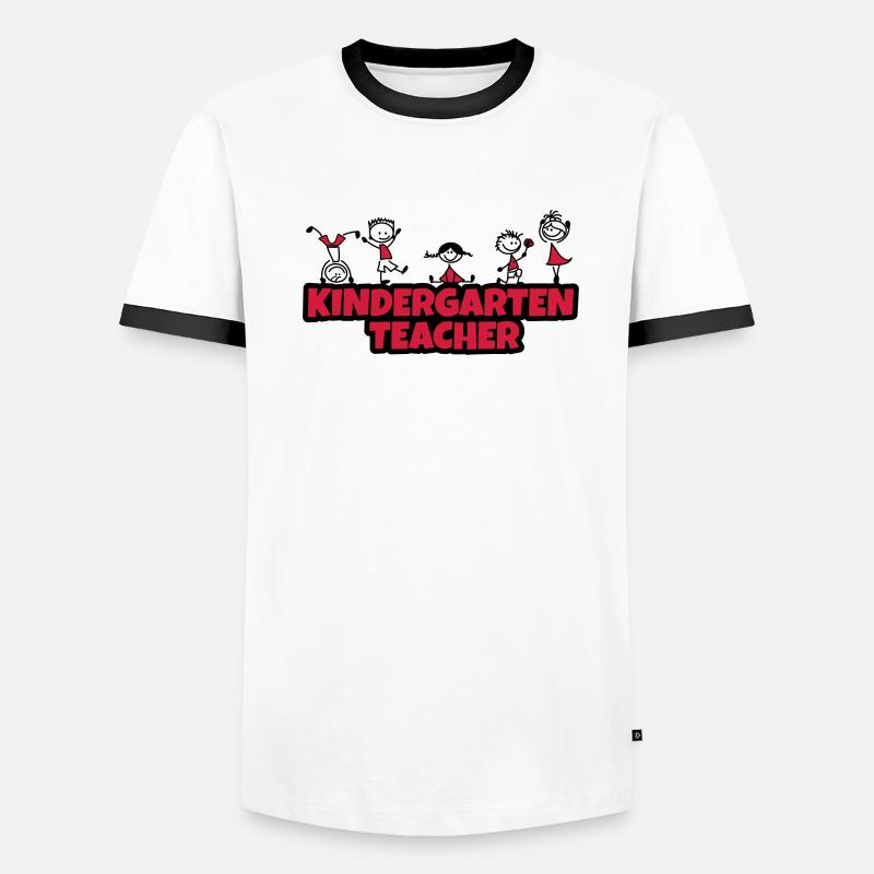 kindergarten teacher Männer Kontrast-T-Shirt