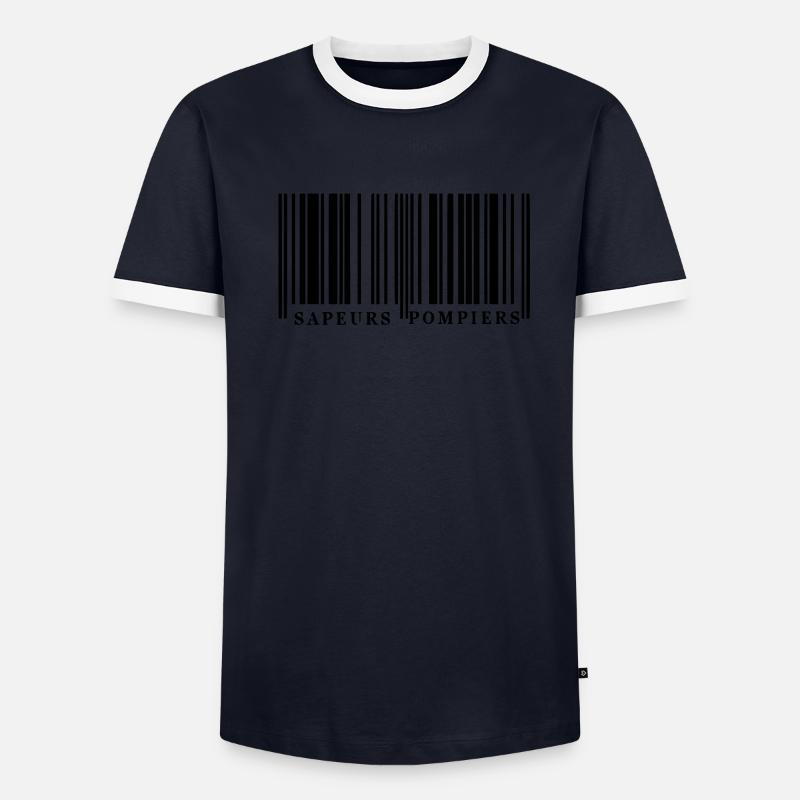 Barcode SP1 Männer Kontrast-T-Shirt