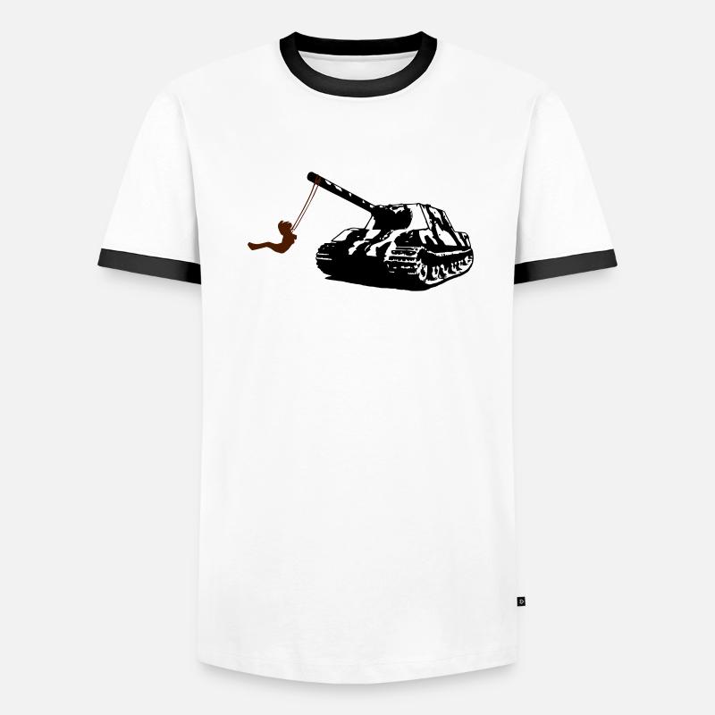 Friedenspanzer Männer Kontrast-T-Shirt
