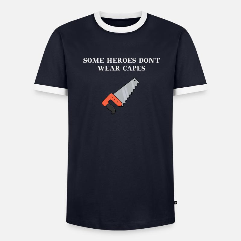 Handwerker Held Helden Geschenkidee - Männer Kontrast-T-Shirt - undefined