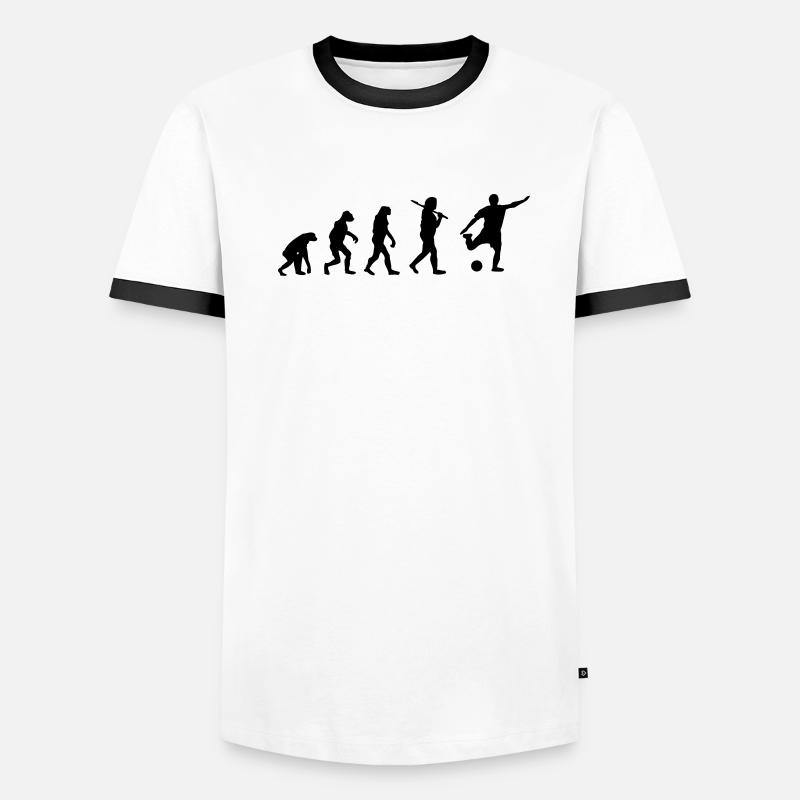 Evolution Fussball Männer Kontrast-T-Shirt
