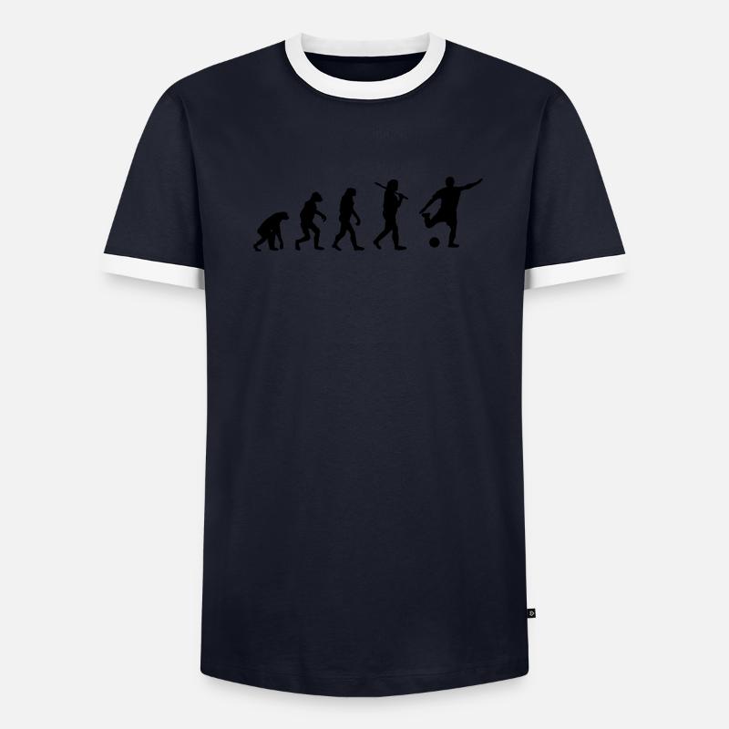 Soccer Evolution - Men's Ringer Shirt - undefined