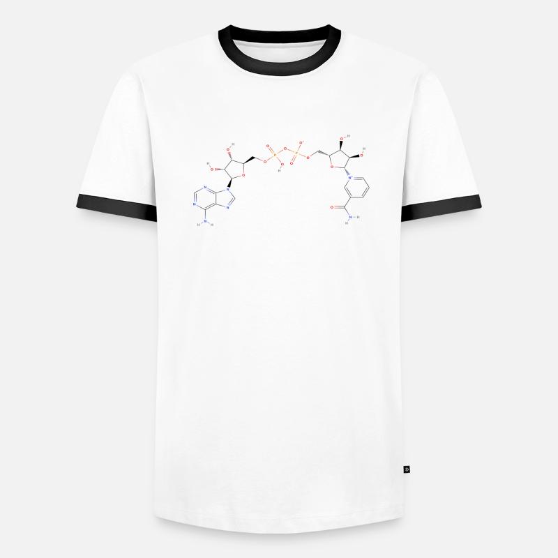 Nicotinamide adenine dinucleotide Molecule - Couleur T-shirt contrasté Homme