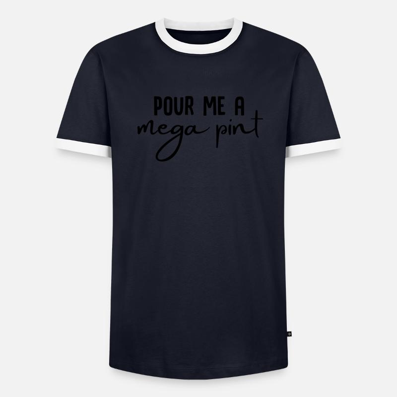 Versez-moi une méga pinte T-shirt contrasté Homme