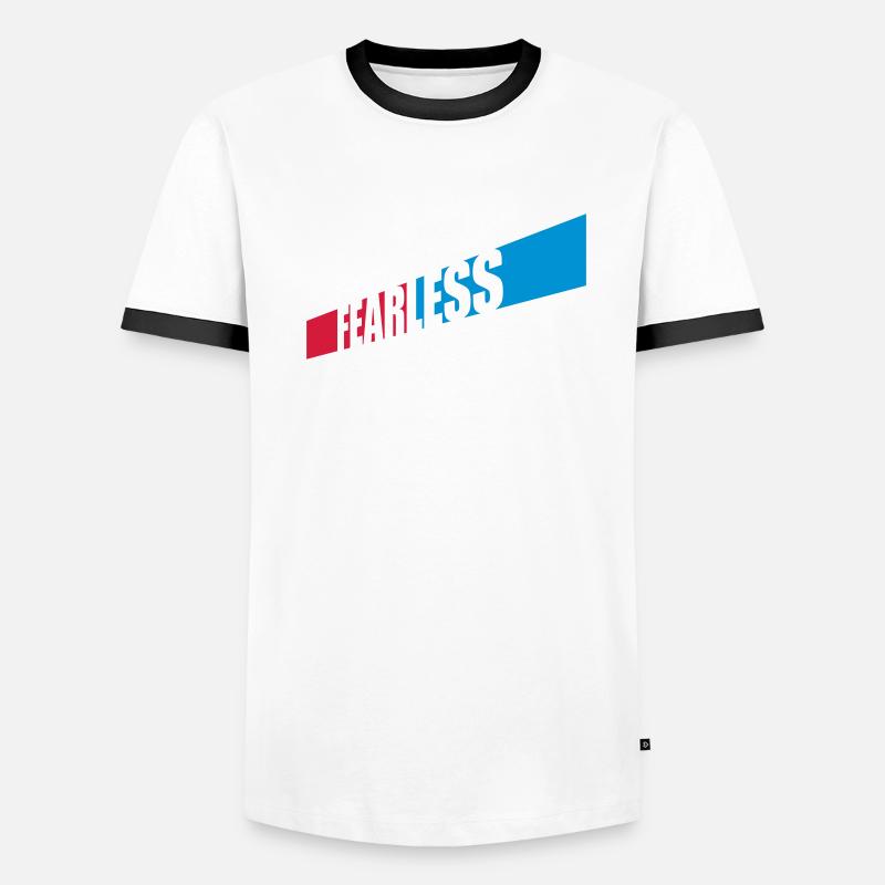 Conception de citation de texte intrépide T-shirt contrasté Homme