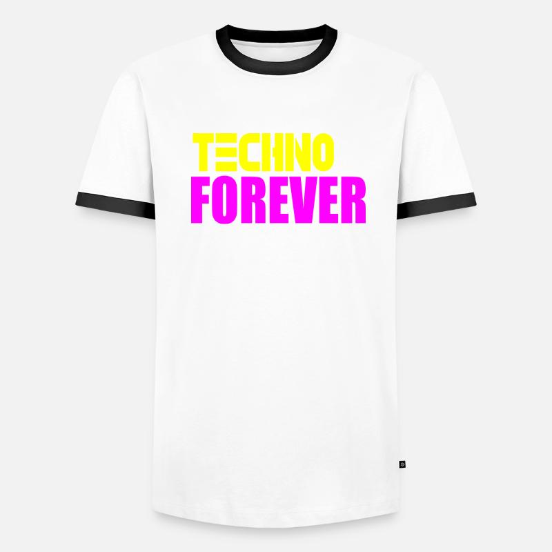 Techno forever Men's Ringer Shirt
