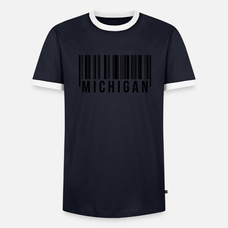 Michigan Barcode Men's Ringer Shirt