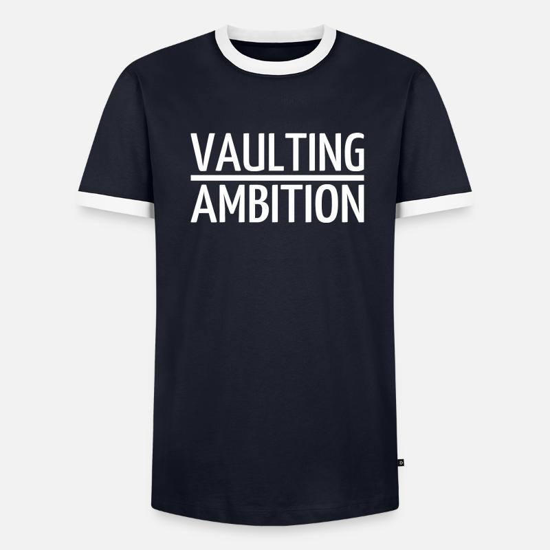 Jump Gift Humor Summit Elevation Present Adventure Men's Ringer Shirt