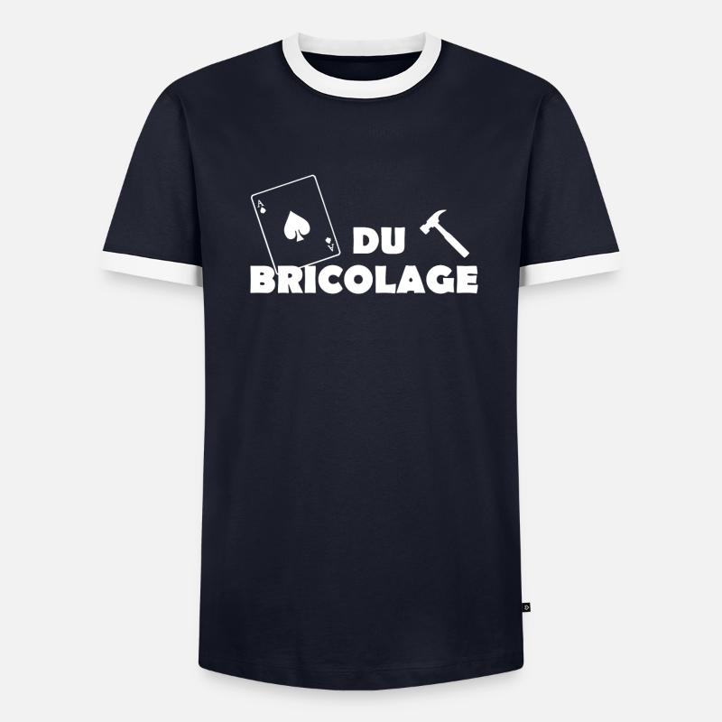 as du bricolage - T-shirt contrasté Homme - undefined