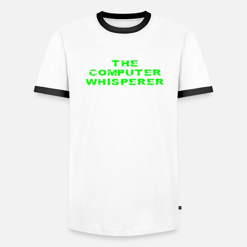 Le Geek Computer Whisperer Funny Tech Support T-shirt contrasté Homme