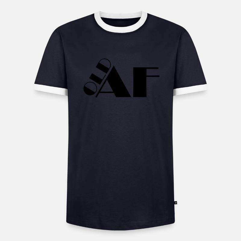 ancien logo de texte AF T-shirt contrasté Homme