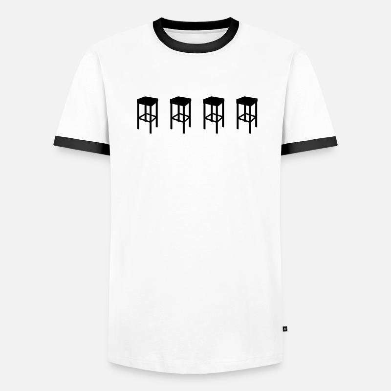 tabouret T-shirt contrasté Homme