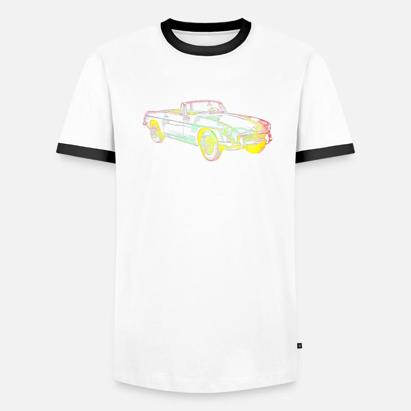 Oldtimer Auto Männer Kontrast-T-Shirt