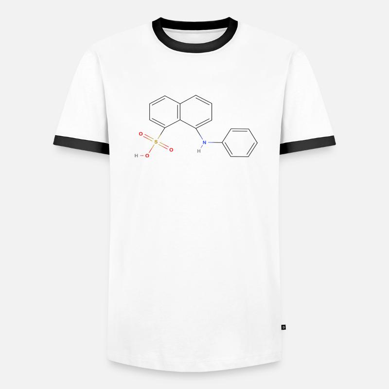 Molécule de lipase - Formule structurale colorée T-shirt contrasté Homme