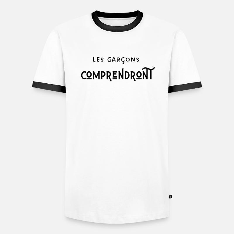 les garçon comprendront T-shirt contrasté Homme