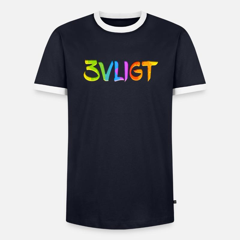 SMS chat langue fortifications anglais trois 3 trois T-shirt contrasté Homme