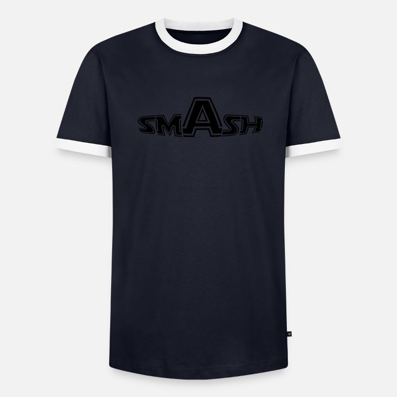 Black - SMASH IT Men's Ringer Shirt
