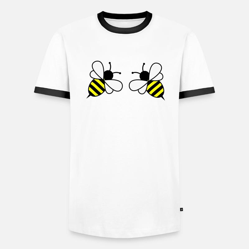 Abeilles T-shirt contrasté Homme
