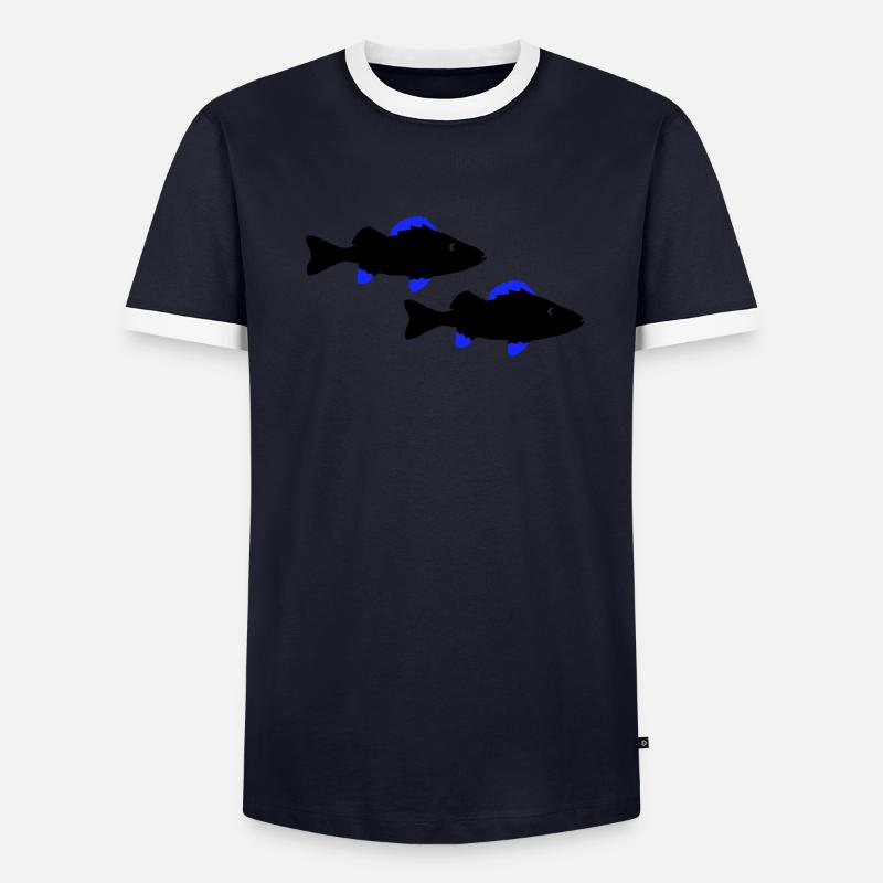 Perch Fish Men's Ringer Shirt