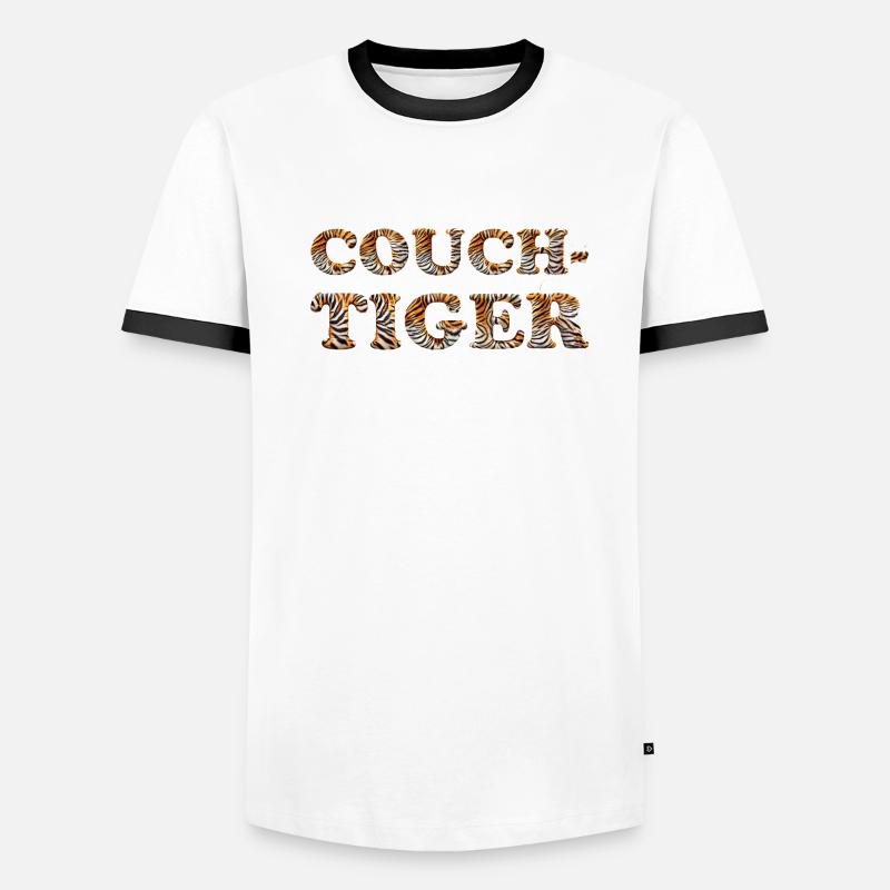 Pun ambiguous expression - couch tiger Men's Ringer Shirt