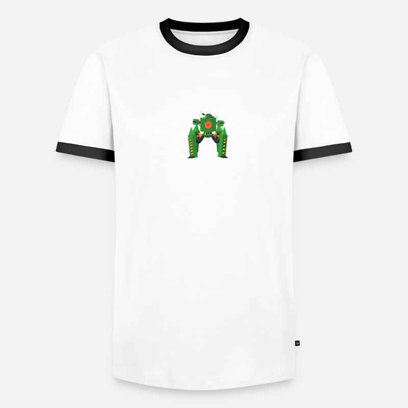 Green command bot Men's Ringer Shirt