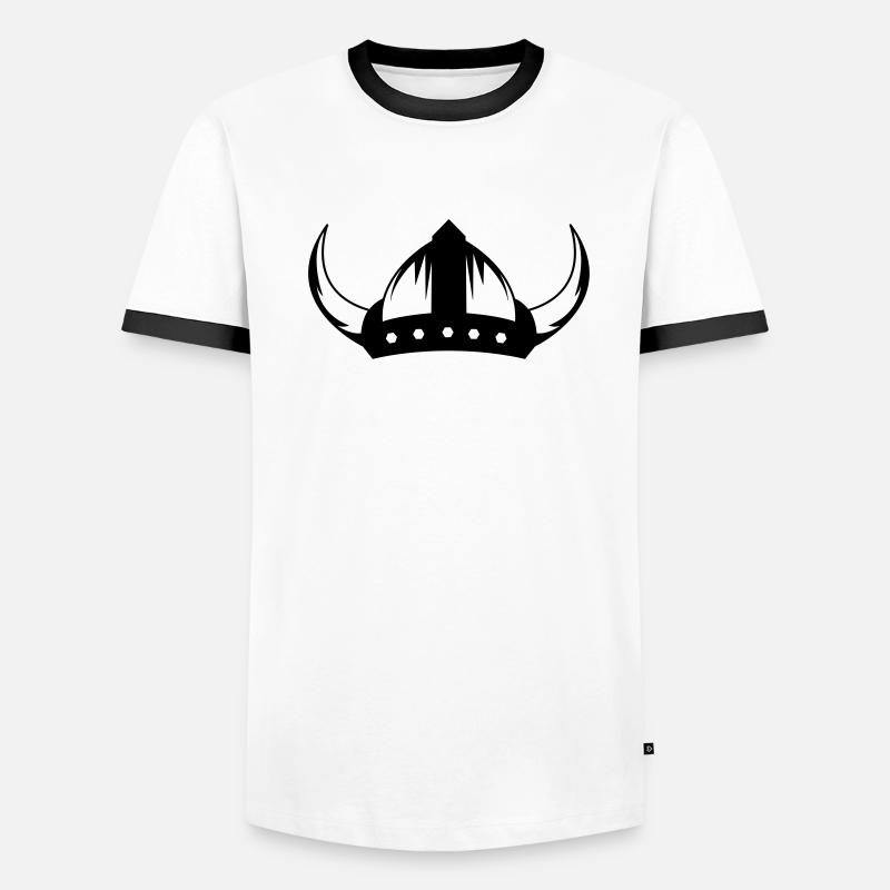 wikinger_helm_01 Men's Ringer Shirt