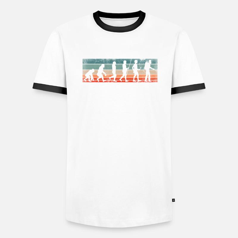 Exterminator Pest Control Technician Evolution Männer Kontrast-T-Shirt