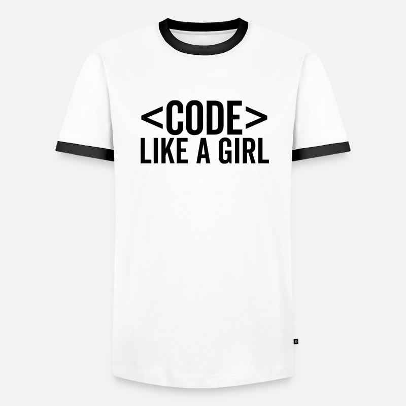 Codez comme une fille T-shirt contrasté Homme