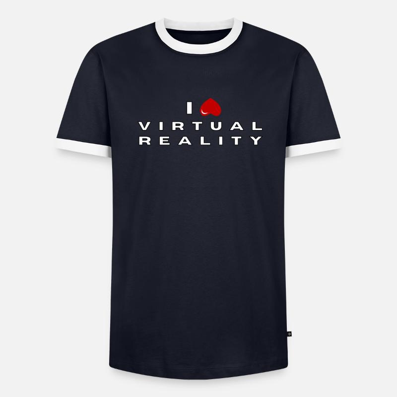 I hate Virtual Reality Men's Ringer Shirt