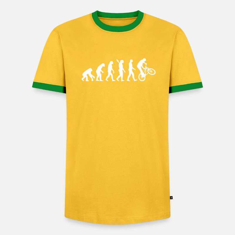 evolution bmx / evolution vélo - T-shirt contrasté Homme - undefined