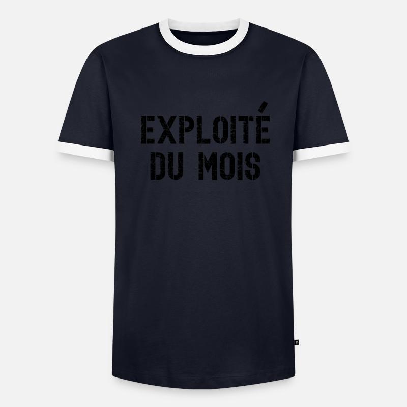exploité du mois T-shirt contrasté Homme